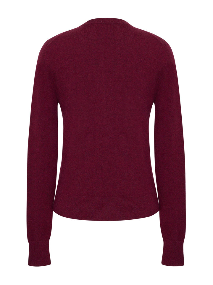 Lingua Franca - You've Only Got One Trip Crewneck - Maroon Cashmere - Kalifornia Jean Bar