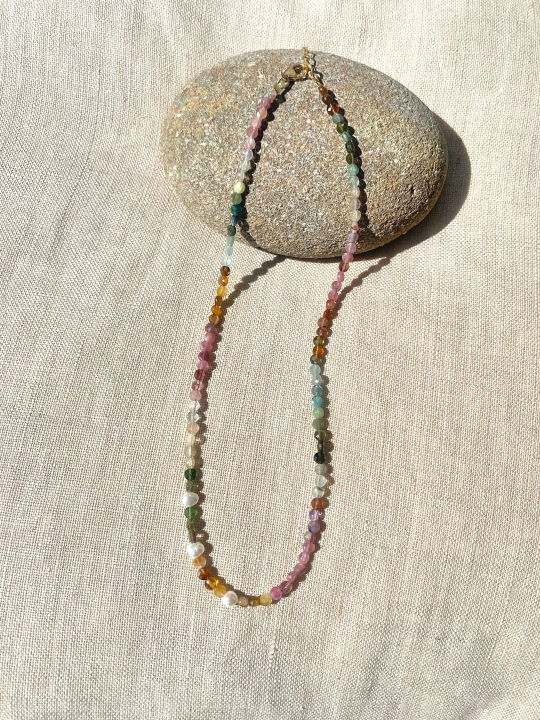 Liv Elle - Rainbow Tourmaline (3mm Beads) - Kalifornia Jean Bar