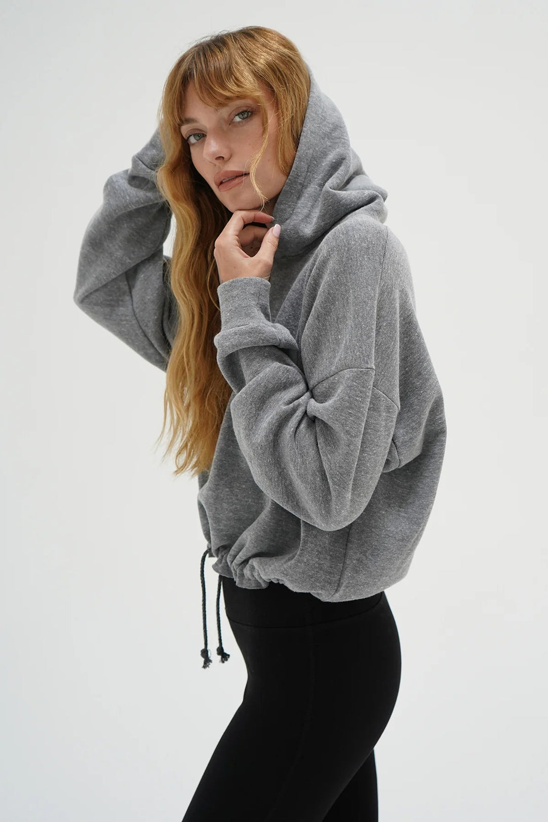LNA Clothing - Coty Hoodie in Vintage Heather Grey - Kalifornia Jean Bar