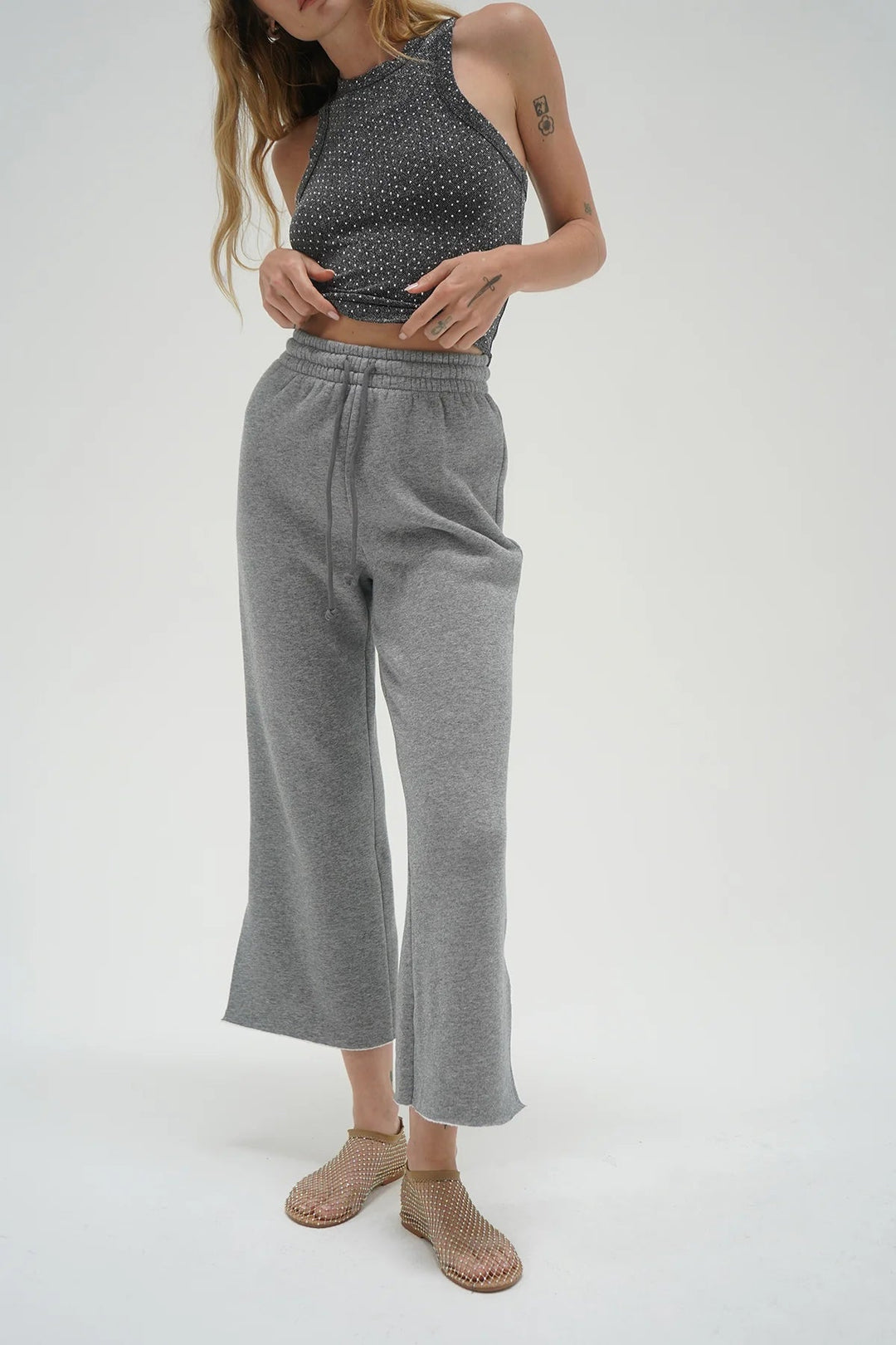 LNA Clothing - Skate Sweatpants in Vintage Heather Grey - Kalifornia Jean Bar
