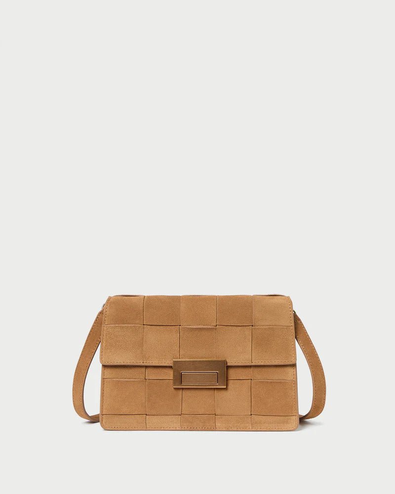 Loeffler Randall - Delphine Toffee Woven Suede Shoulder Bag - Kalifornia Jean Bar