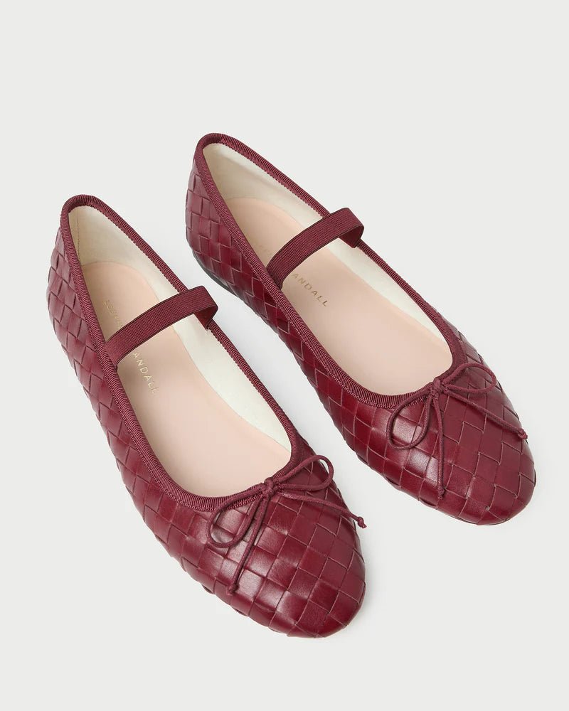 Loeffler Randall - Leonie Wine Woven Ballet Flat - Kalifornia Jean Bar