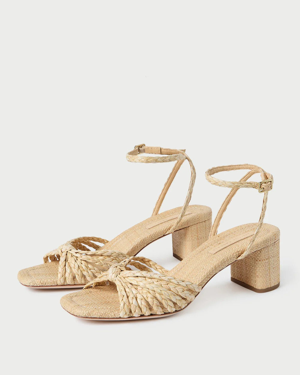 Loeffler Randall - Riya Natural Knot Mid Heel Sandal - Kalifornia Jean Bar