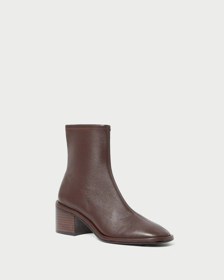 Loeffler Randall - Roxy Espresso Leather Ankle Bootie - Kalifornia Jean Bar