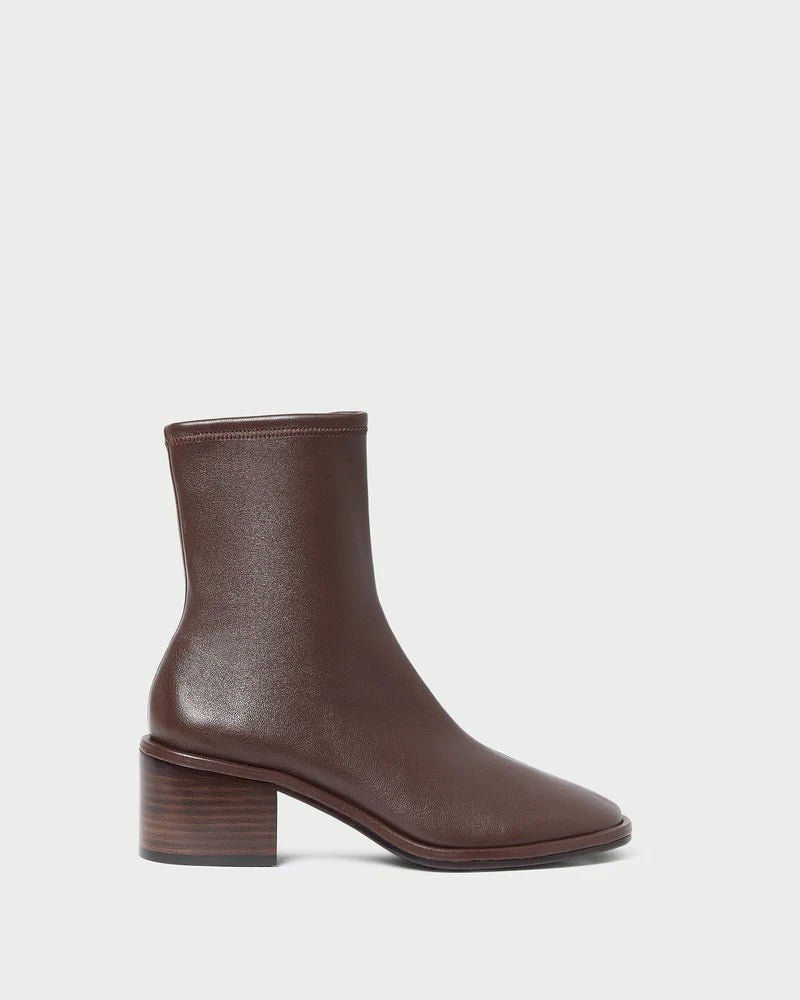 Loeffler Randall - Roxy Espresso Leather Ankle Bootie - Kalifornia Jean Bar