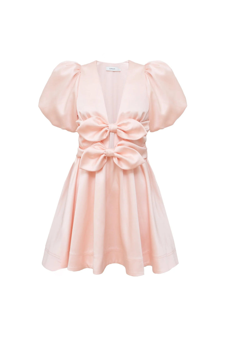 Lovaan - Devon Mini Dress in Pink - Kalifornia Jean Bar