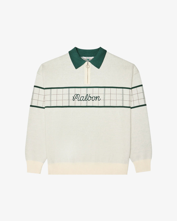 Malbon - Bennett Plaid Sweater Heather Ivory - Kalifornia Jean Bar