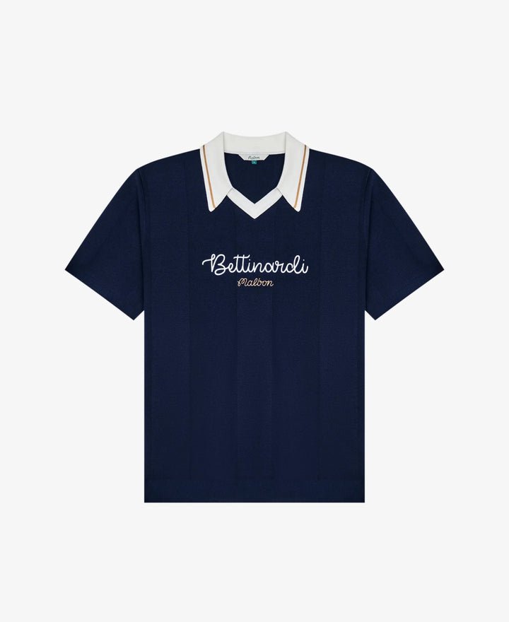 Malbon - Bettinardi Knit Polo in Maritime Blue - Kalifornia Jean Bar