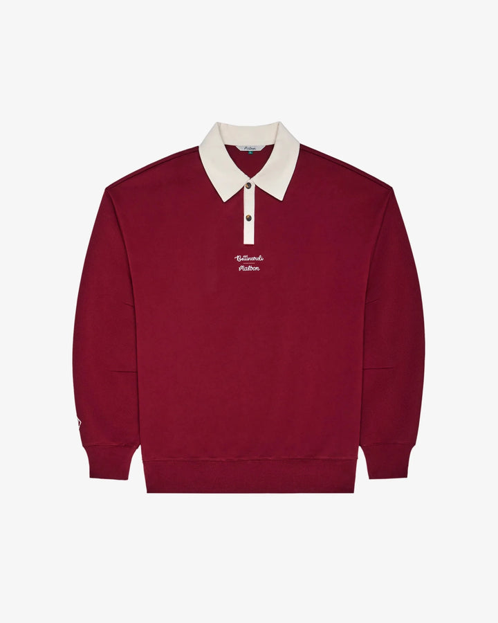 Malbon - Bettinardi Rugby Polo in Cabernet - Kalifornia Jean Bar