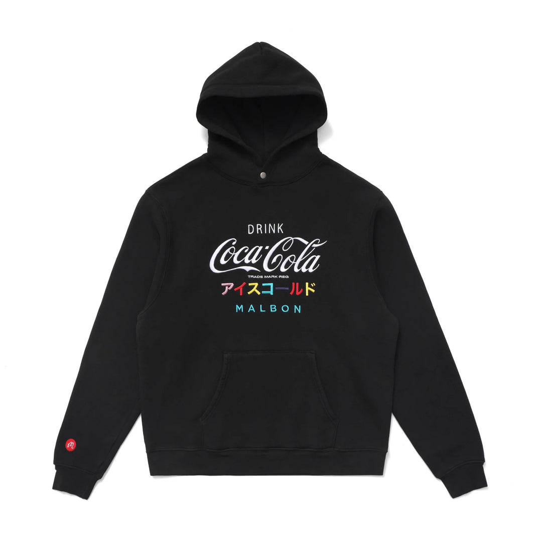 Malbon - Black Coca Cola Iced Cold Hoodie - Kalifornia Jean Bar