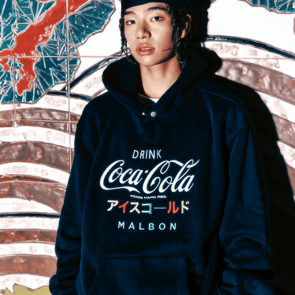 Malbon - Black Coca Cola Iced Cold Hoodie - Kalifornia Jean Bar