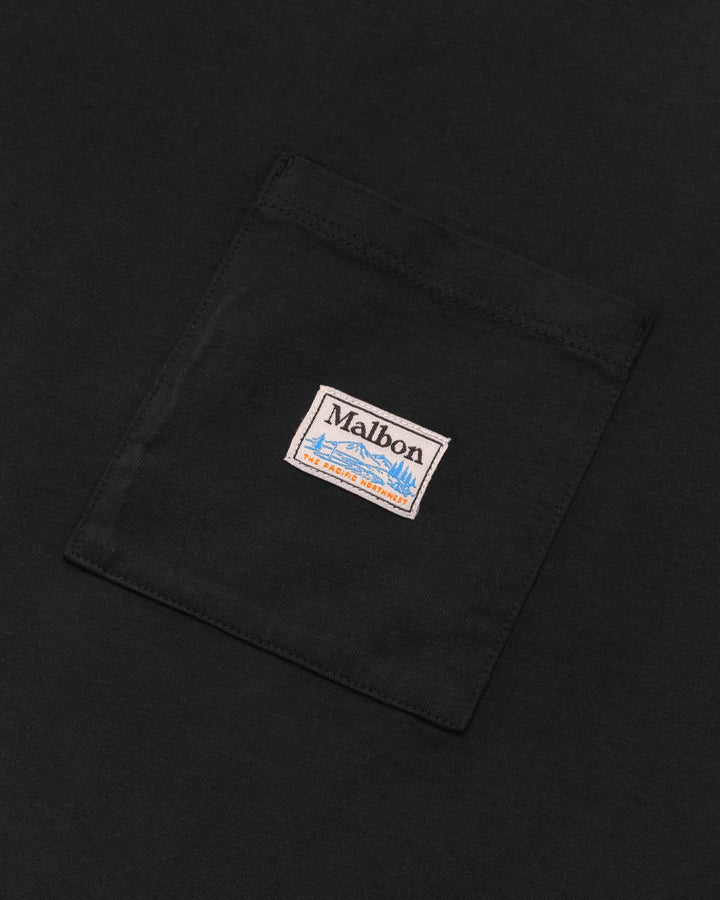 Malbon - Black Fishing Buckets Pocket Tee - Kalifornia Jean Bar