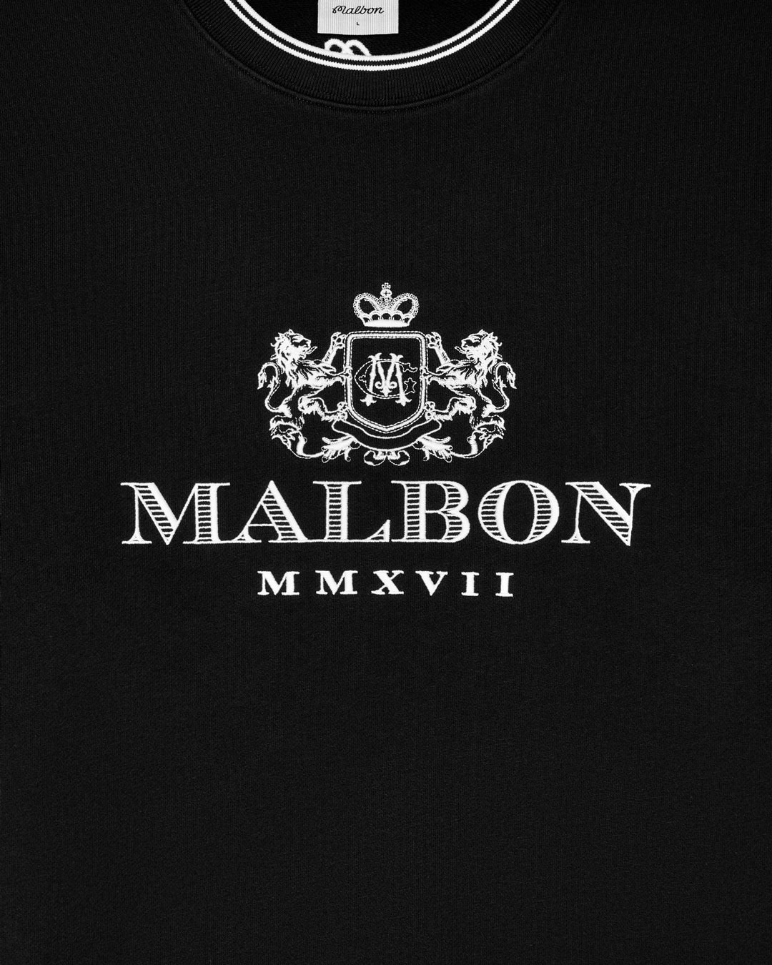 Malbon - Black Monarch Crewneck - Kalifornia Jean Bar