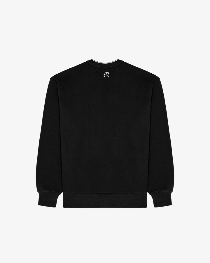 Malbon - Black Monarch Crewneck - Kalifornia Jean Bar