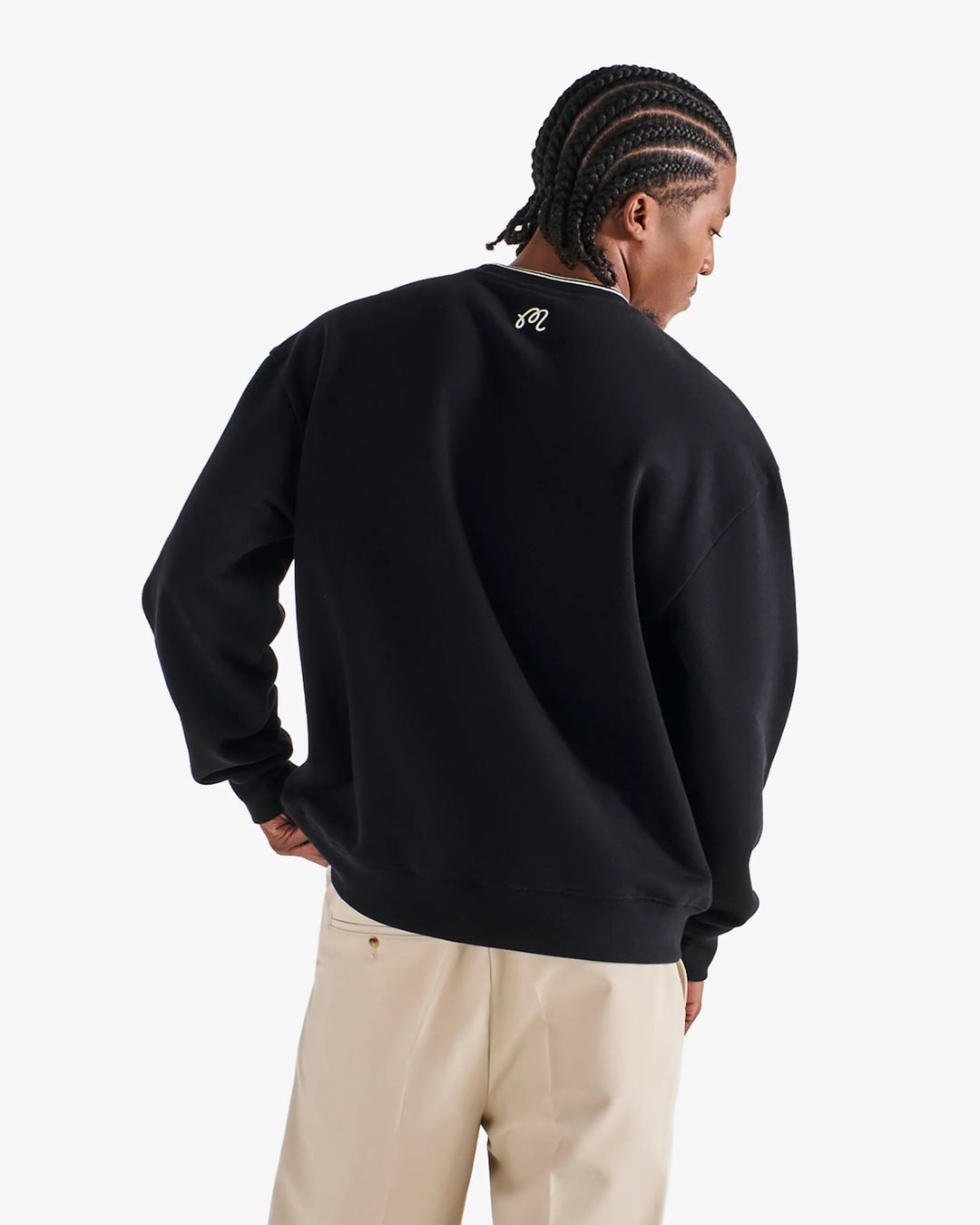 Malbon - Black Monarch Crewneck - Kalifornia Jean Bar
