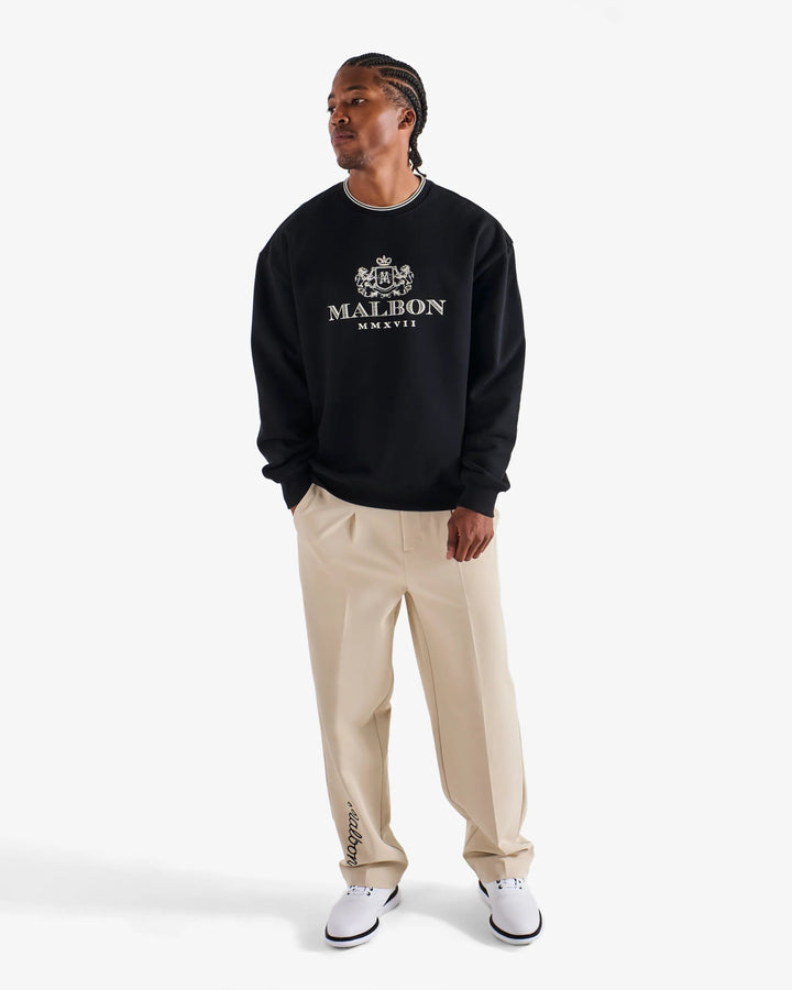 Malbon - Black Monarch Crewneck - Kalifornia Jean Bar