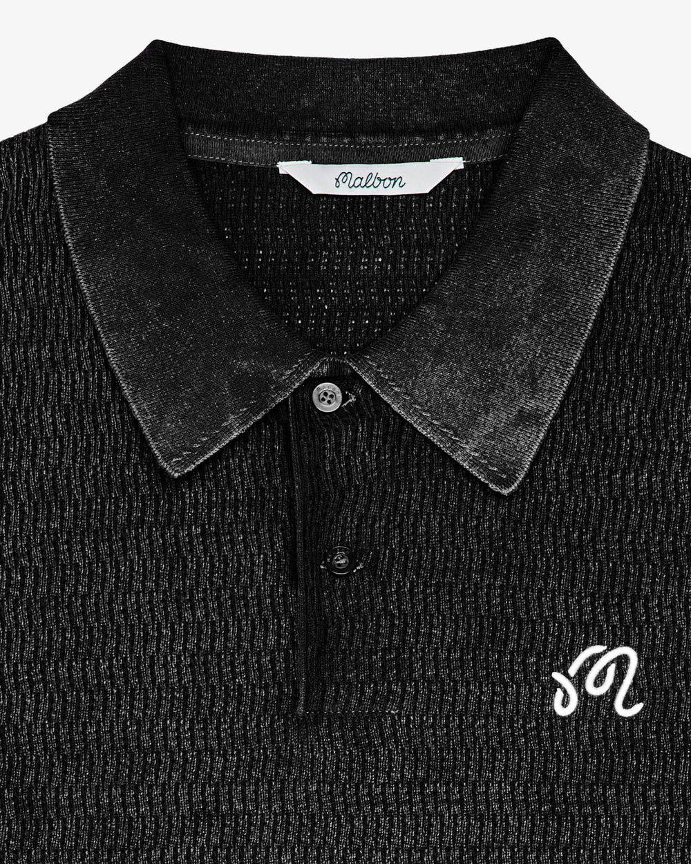 Malbon - Brickwork Polo in Black - Kalifornia Jean Bar