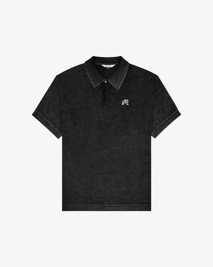 Malbon - Brickwork Polo in Black - Kalifornia Jean Bar