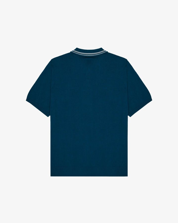 Malbon - Campania Knit Polo in Azurra - Kalifornia Jean Bar
