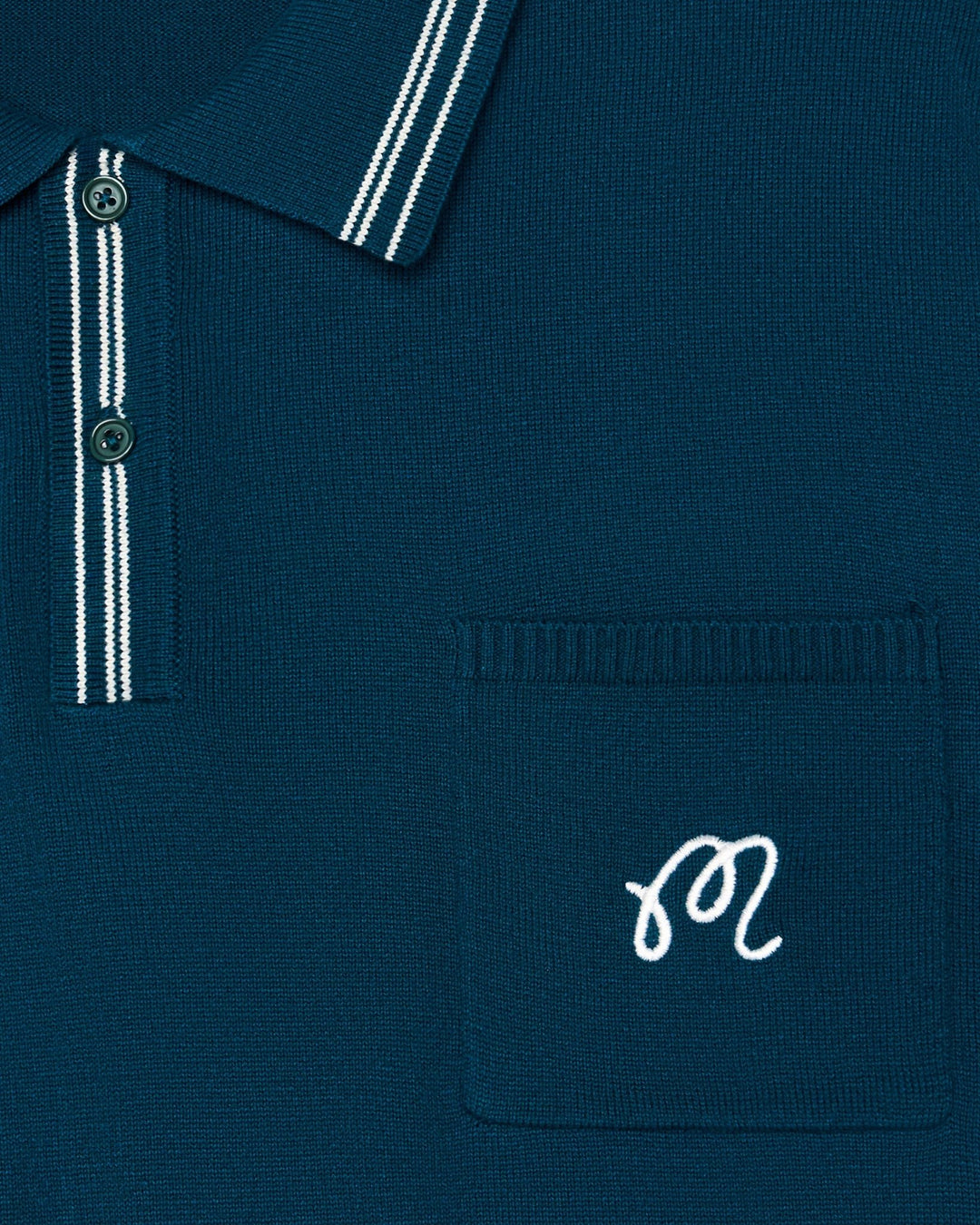 Malbon - Campania Knit Polo in Azurra - Kalifornia Jean Bar