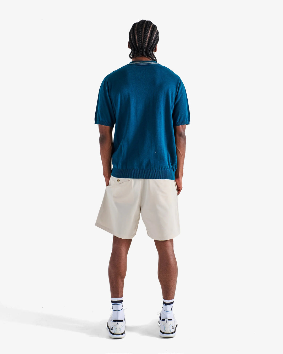 Malbon - Campania Knit Polo in Azurra - Kalifornia Jean Bar