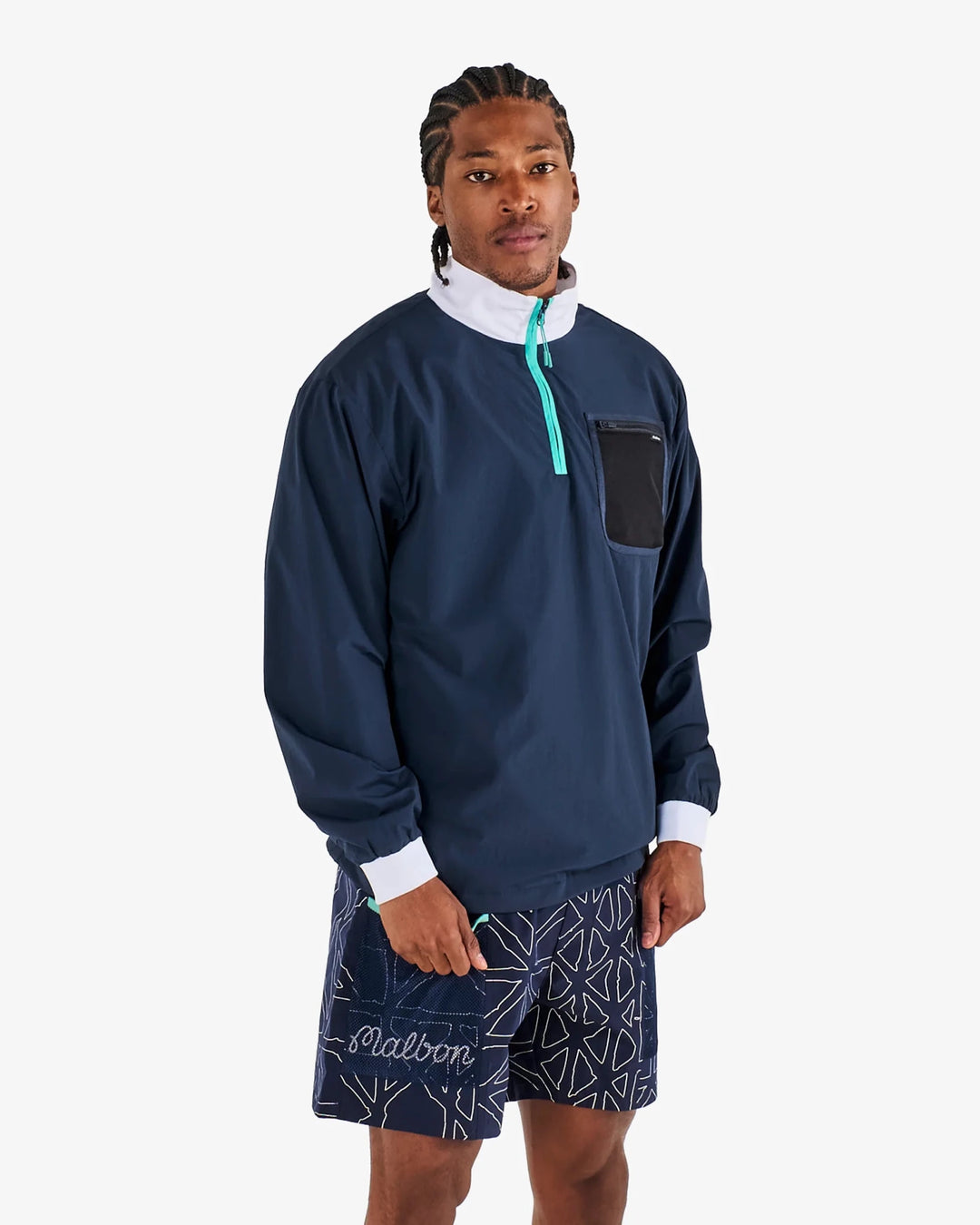 Malbon - Cascade Windshirt in Midnight - Kalifornia Jean Bar