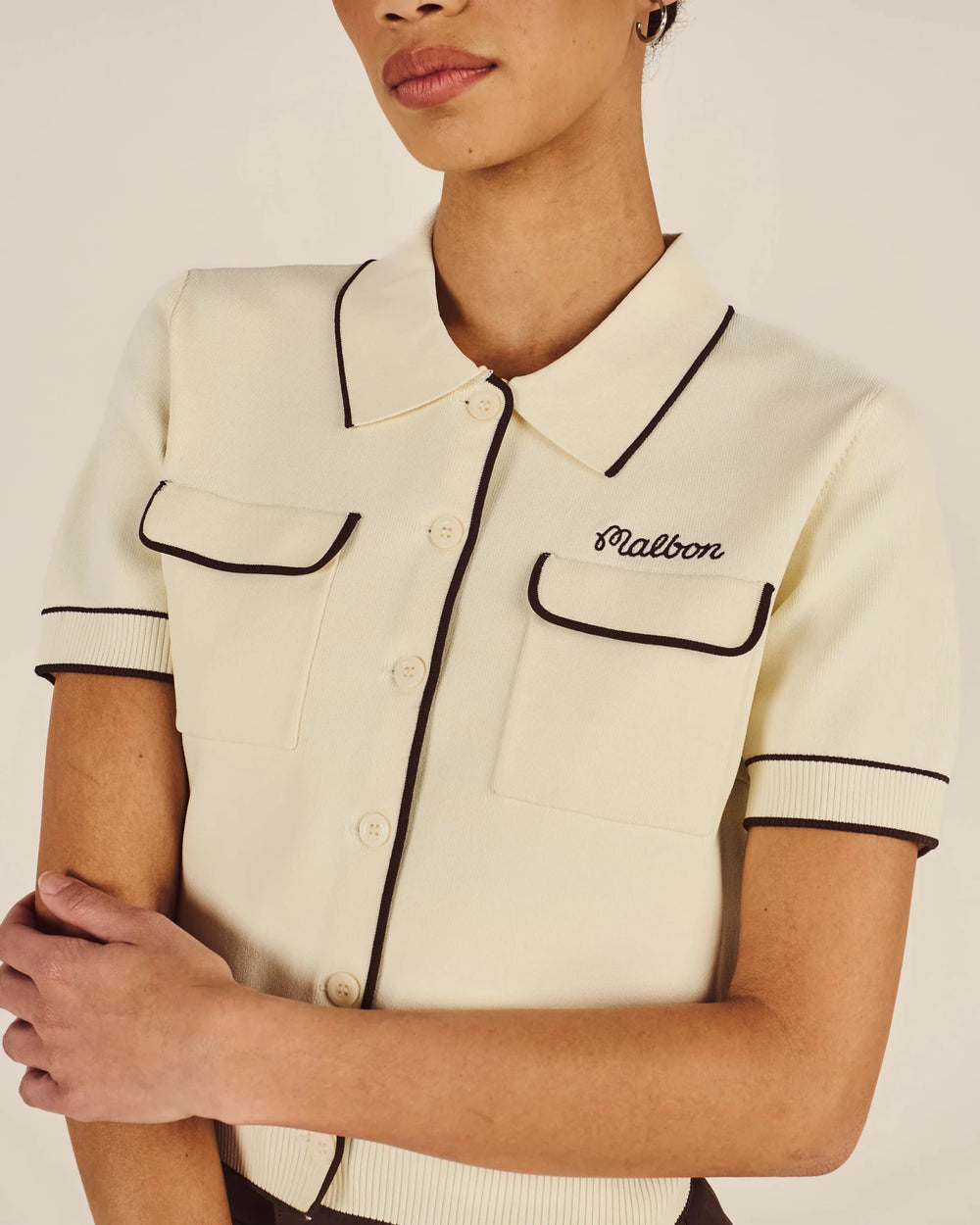 Malbon - Jacqueline Polo in Cream - Kalifornia Jean Bar