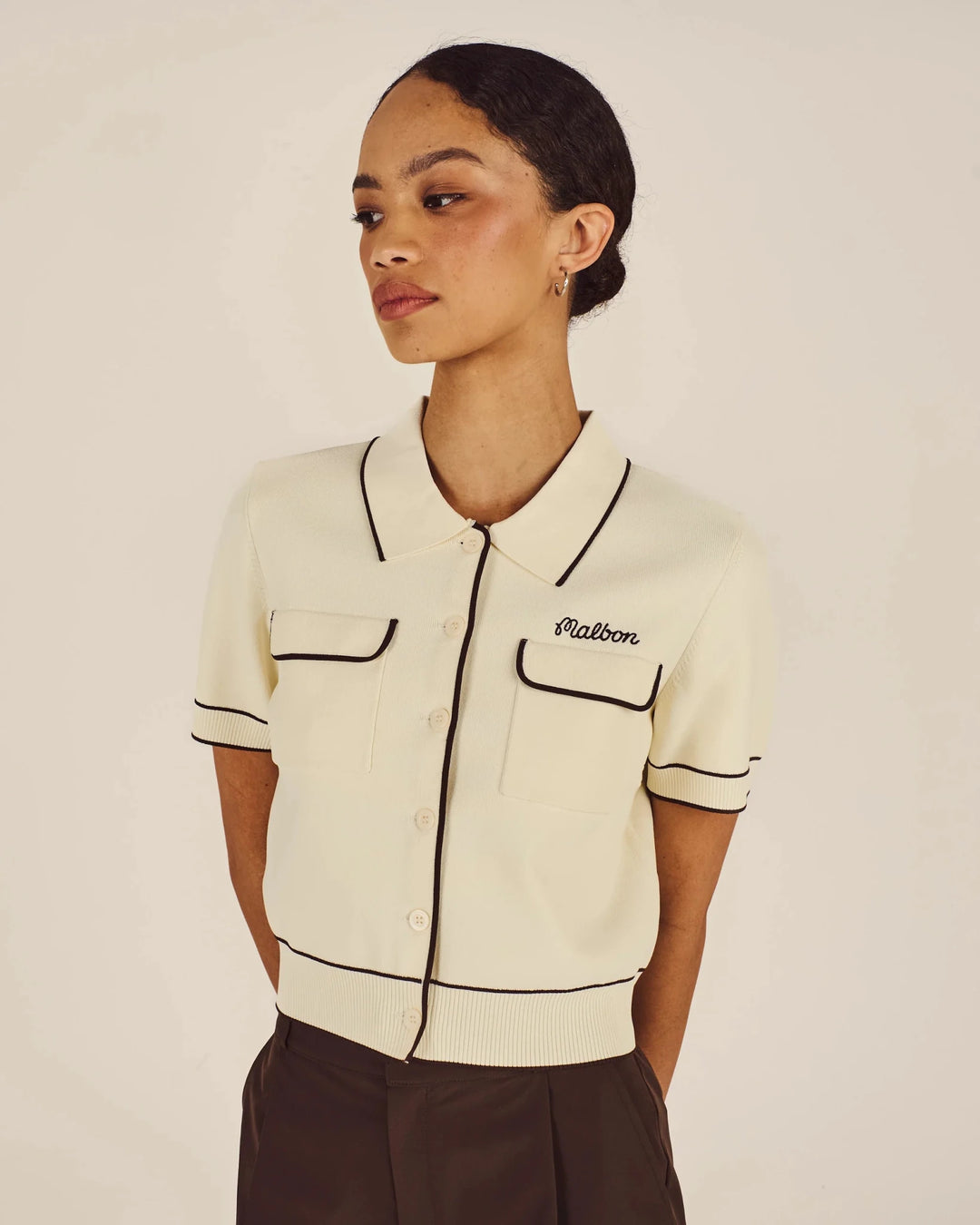 Malbon - Jacqueline Polo in Cream - Kalifornia Jean Bar
