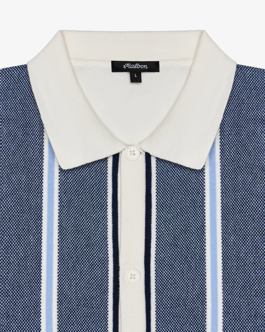 Malbon - Jude Knit Polo in Ivory - Kalifornia Jean Bar