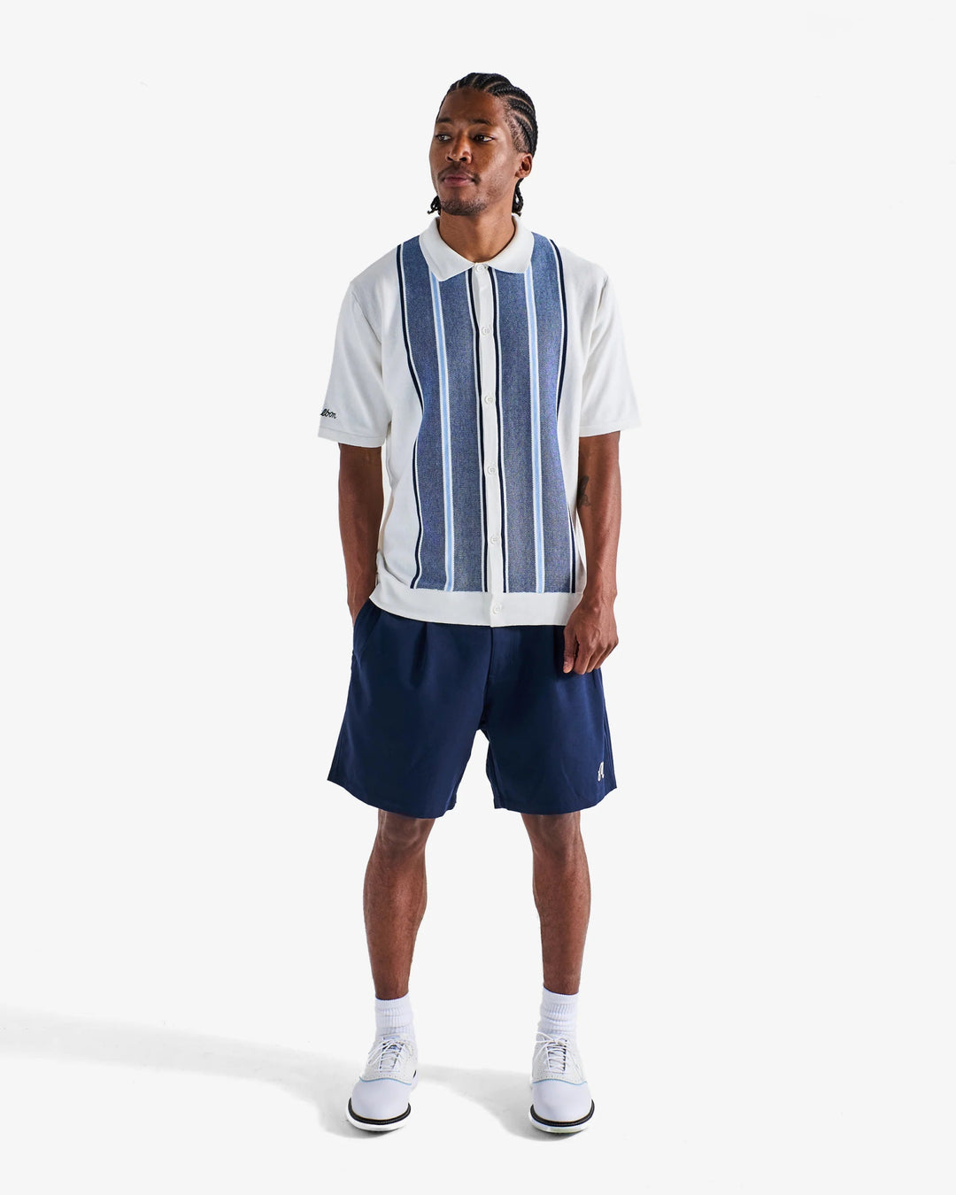 Malbon - Jude Knit Polo in Ivory - Kalifornia Jean Bar