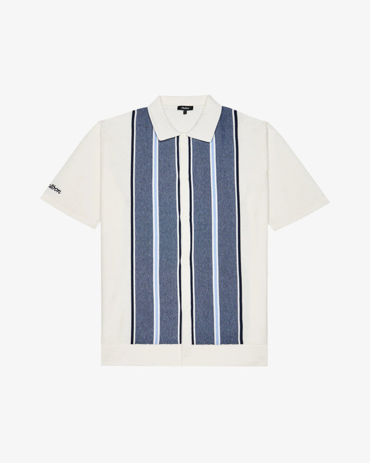 Malbon - Jude Knit Polo in Ivory - Kalifornia Jean Bar
