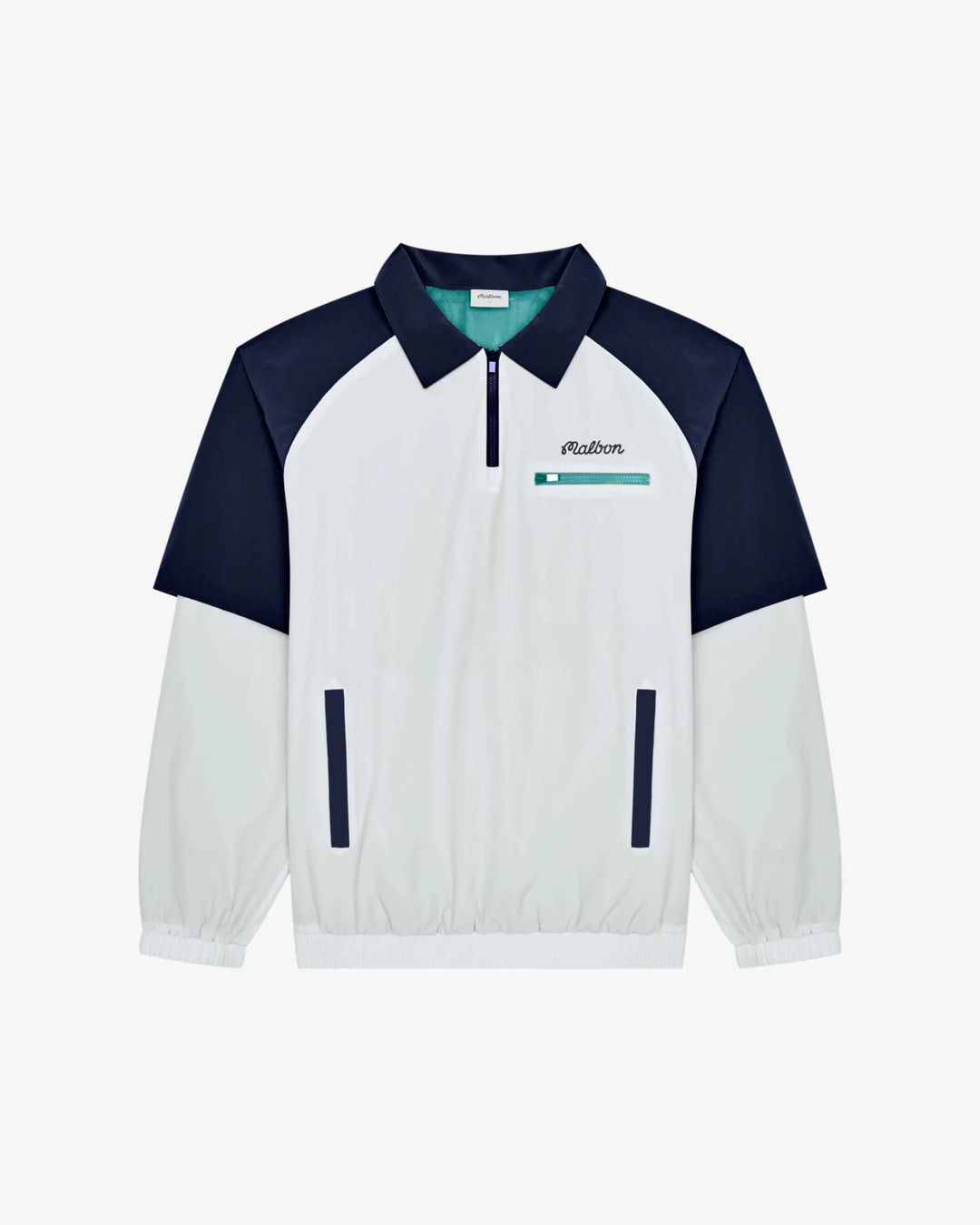 Malbon - Marina Windshirt in White/Midnight - Kalifornia Jean Bar