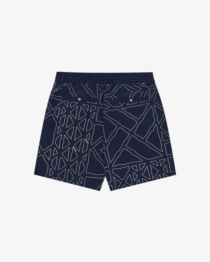 Malbon - Mesh Basket Pocket Shorts in Midnight - Kalifornia Jean Bar
