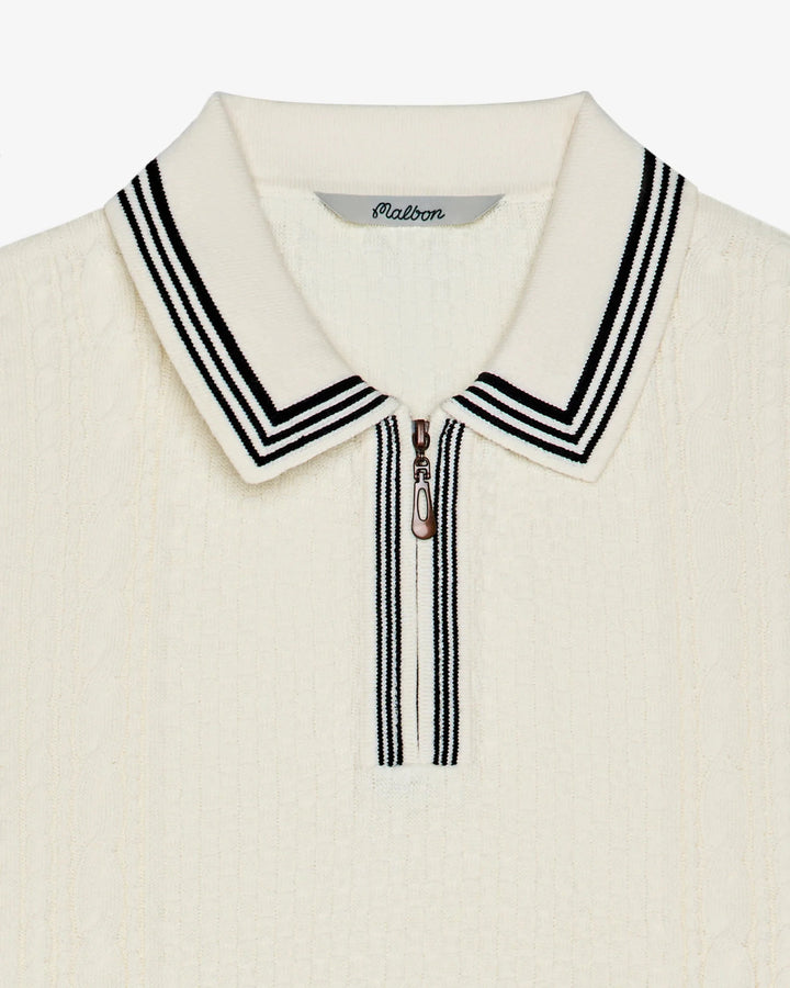 Malbon - Navarro Polo in Cream - Kalifornia Jean Bar