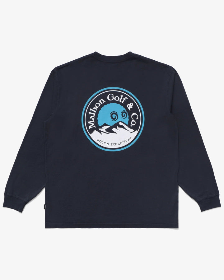 Malbon - Navy Expedition Longsleeve T-Shirt - Kalifornia Jean Bar