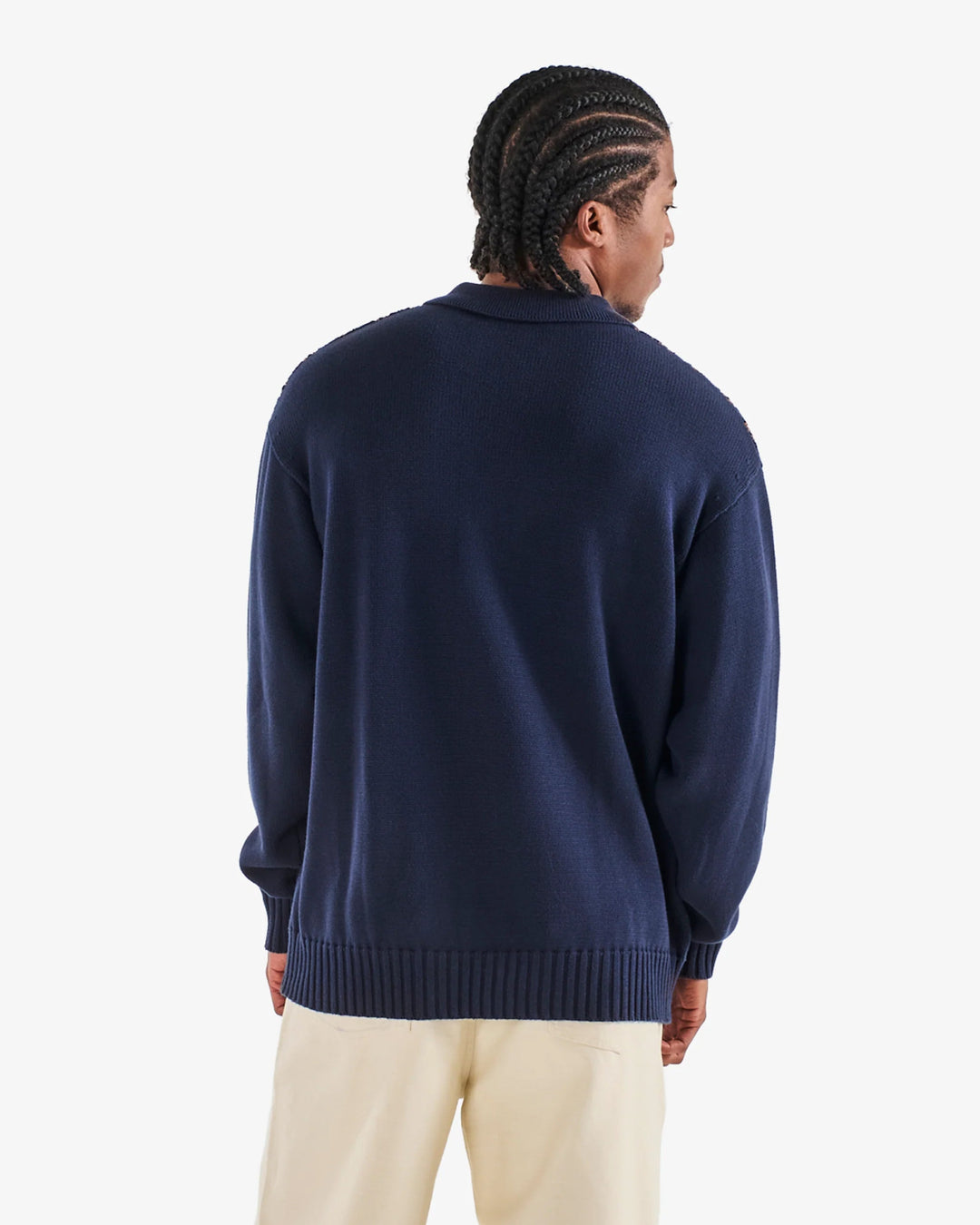 Malbon - Navy Links Polo Sweater - Kalifornia Jean Bar