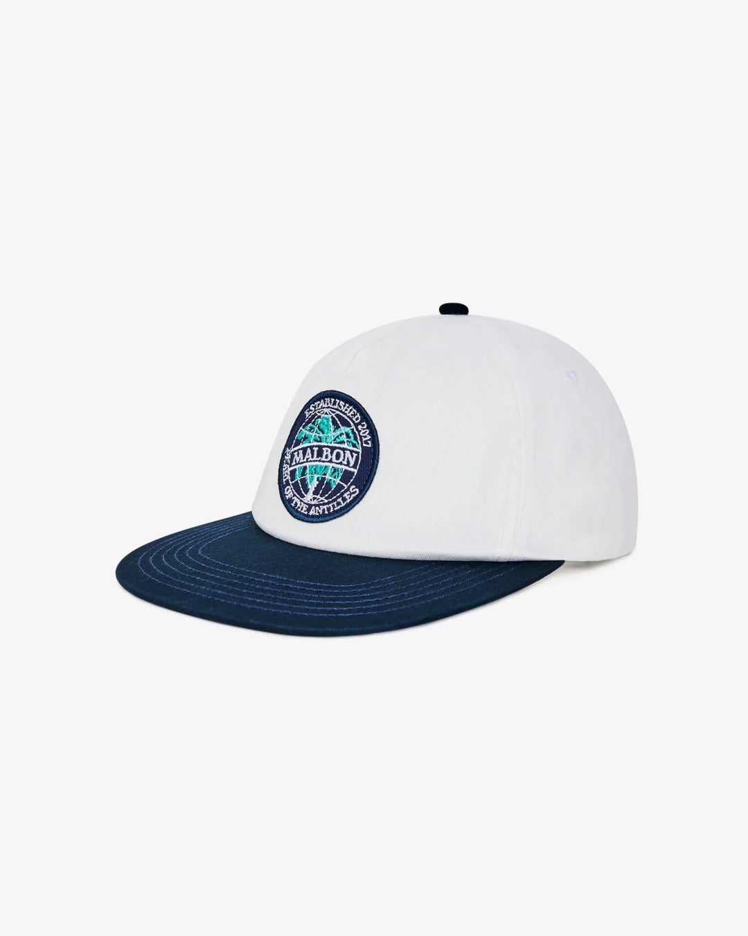 Malbon - Palerma Snapback in White - Kalifornia Jean Bar