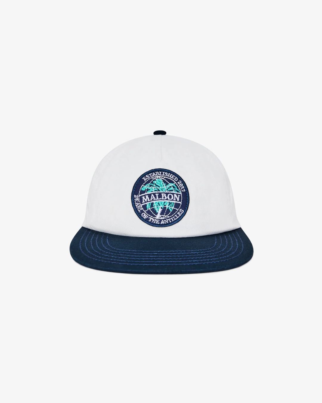 Malbon - Palerma Snapback in White - Kalifornia Jean Bar