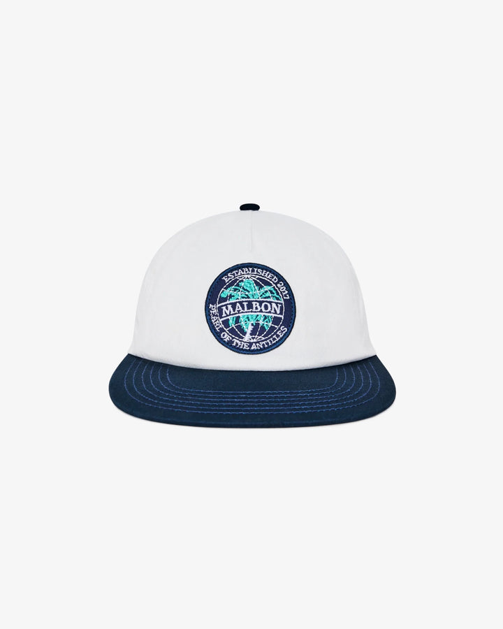 Malbon - Palerma Snapback in White - Kalifornia Jean Bar