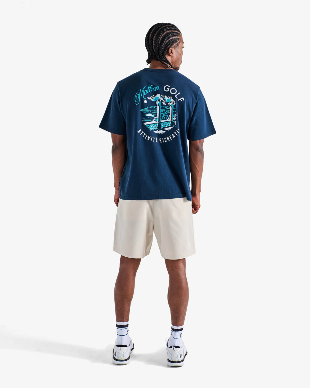 Malbon - Recreation Tee in Navy - Kalifornia Jean Bar