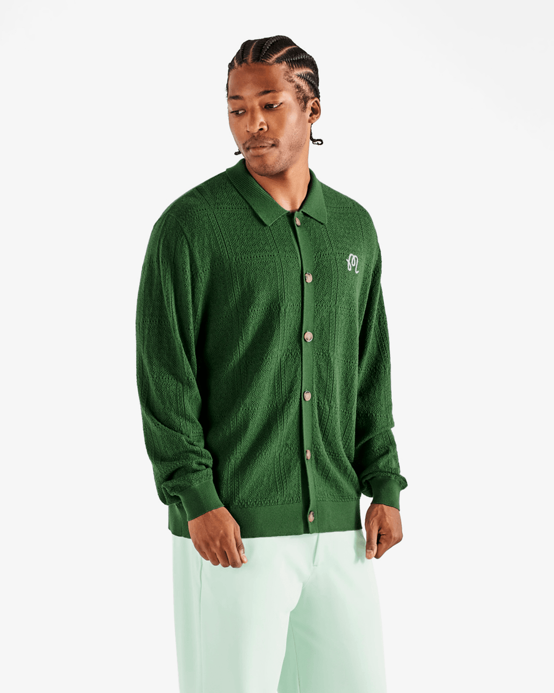 Malbon - Resort Crochet Cardigan Garden Green - Kalifornia Jean Bar