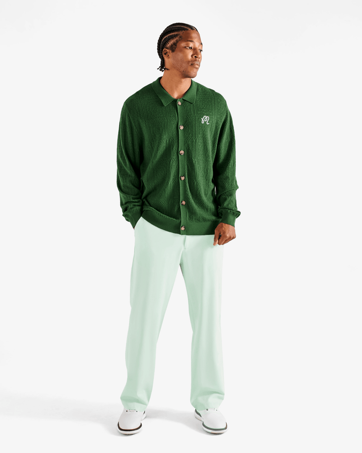 Malbon - Resort Crochet Cardigan Garden Green - Kalifornia Jean Bar