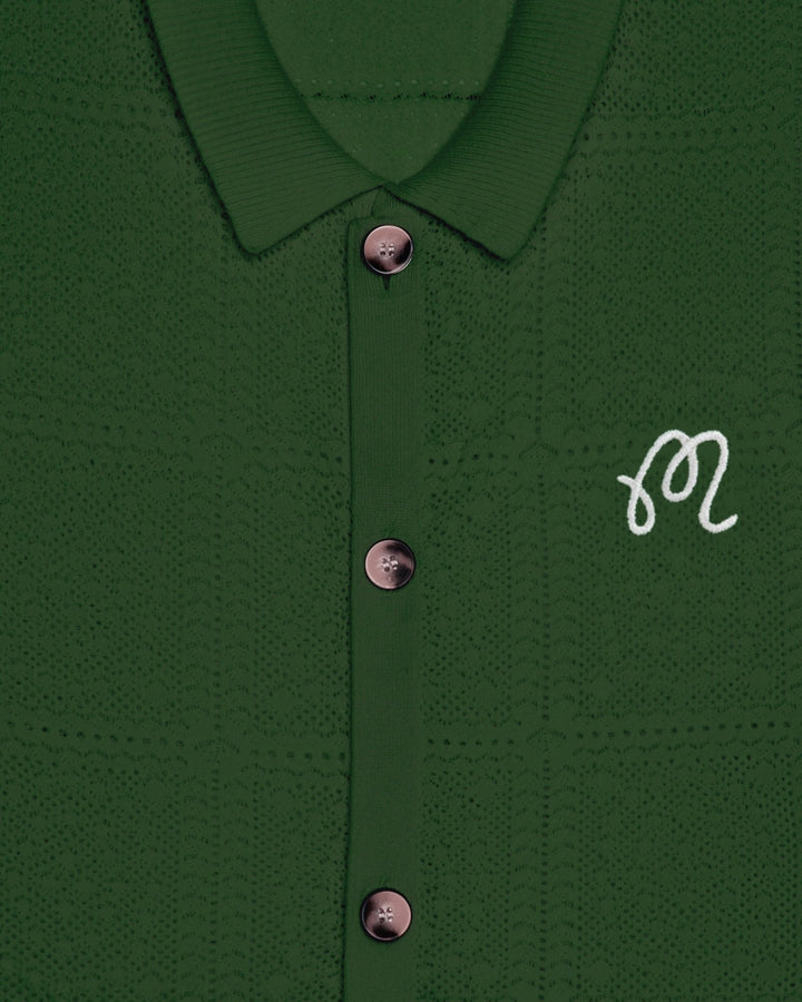 Malbon - Resort Crochet Cardigan Garden Green - Kalifornia Jean Bar