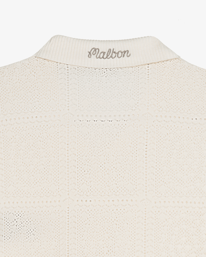 Malbon - Resort Crochet Cardigan Whisper White - Kalifornia Jean Bar