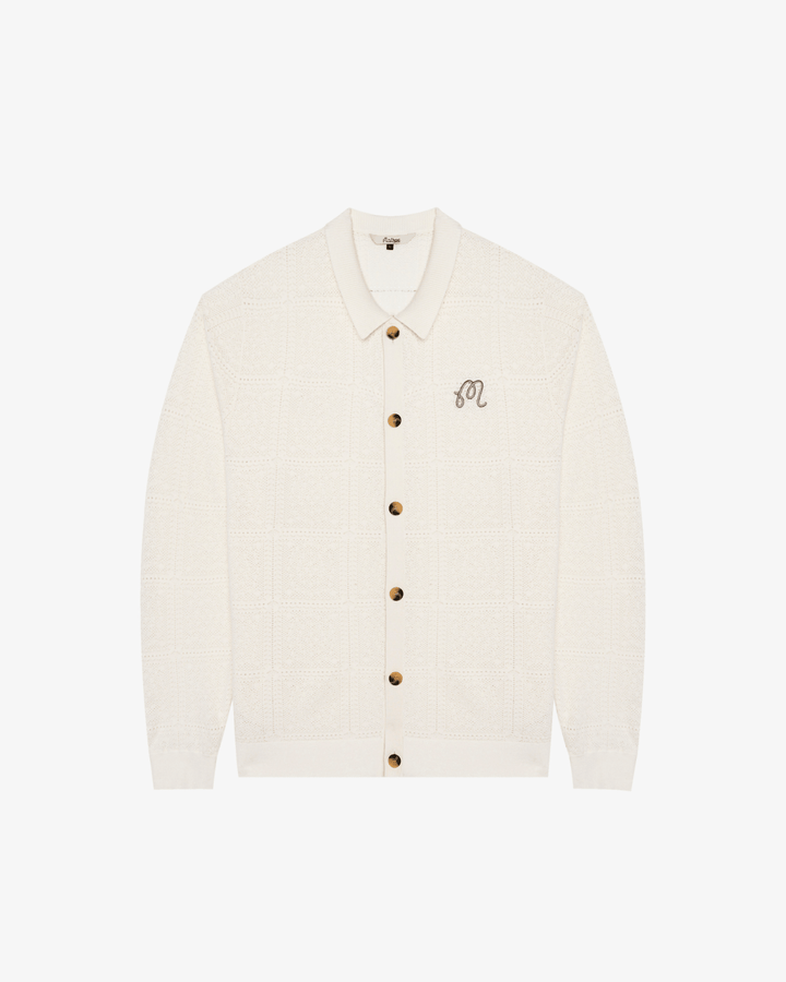 Malbon - Resort Crochet Cardigan Whisper White - Kalifornia Jean Bar