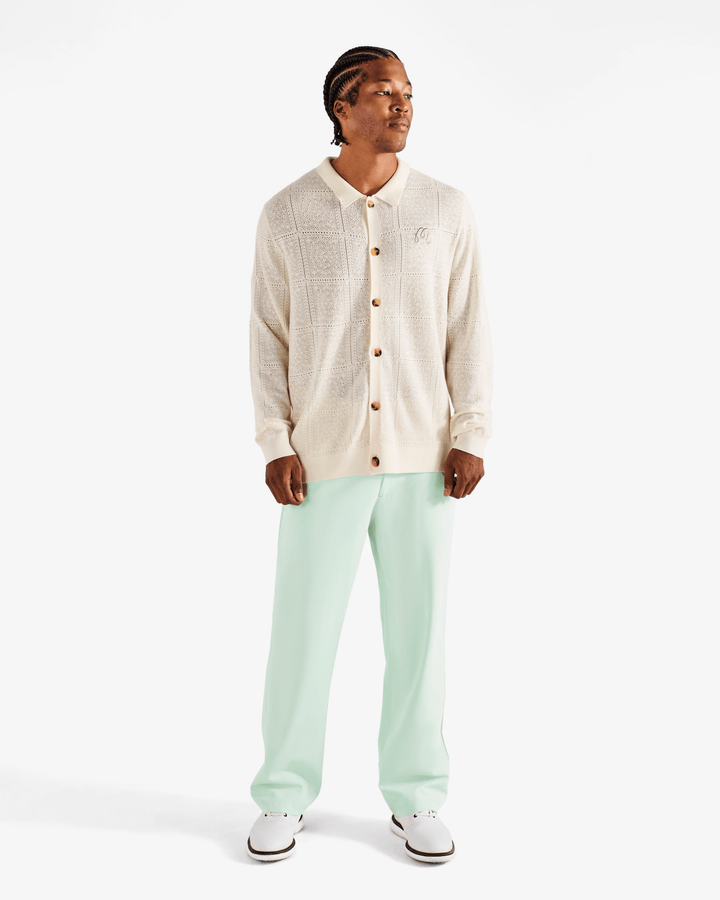 Malbon - Resort Crochet Cardigan Whisper White - Kalifornia Jean Bar
