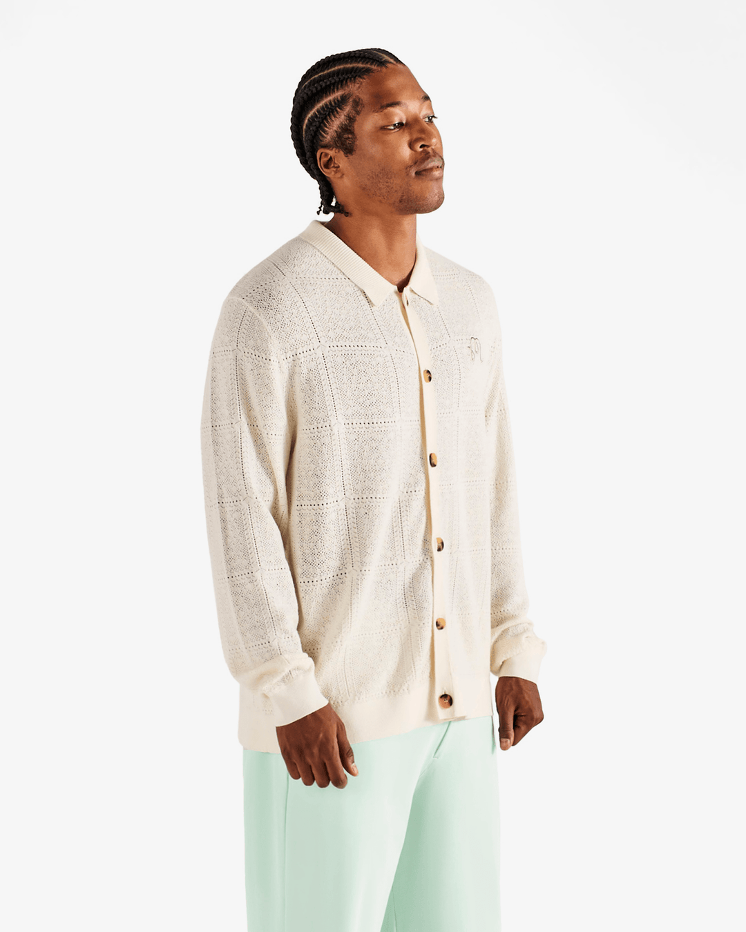 Malbon - Resort Crochet Cardigan Whisper White - Kalifornia Jean Bar
