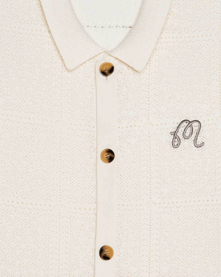 Malbon - Resort Crochet Cardigan Whisper White - Kalifornia Jean Bar