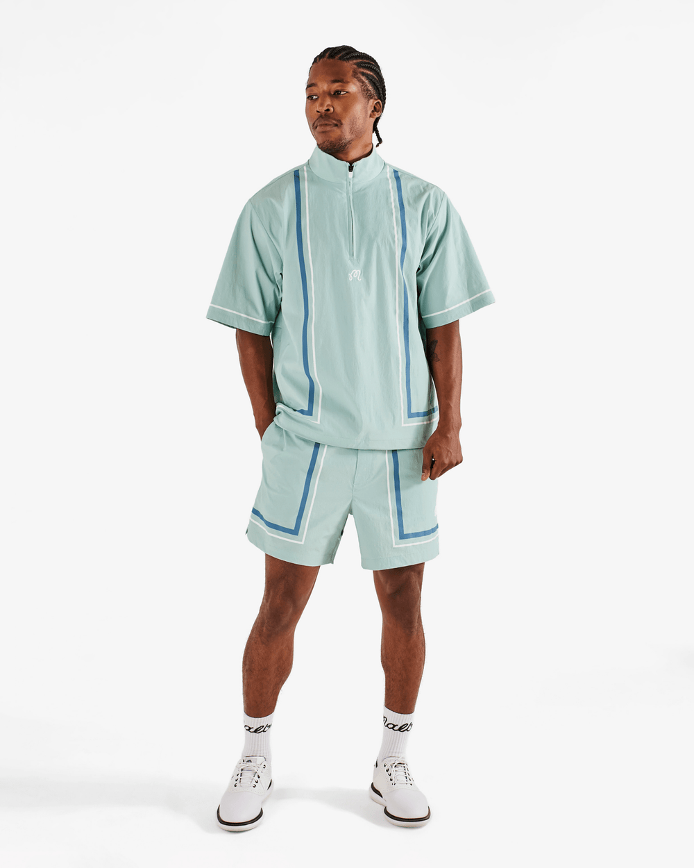 Malbon - Scooter Playa Short In Surf Spray - Kalifornia Jean Bar