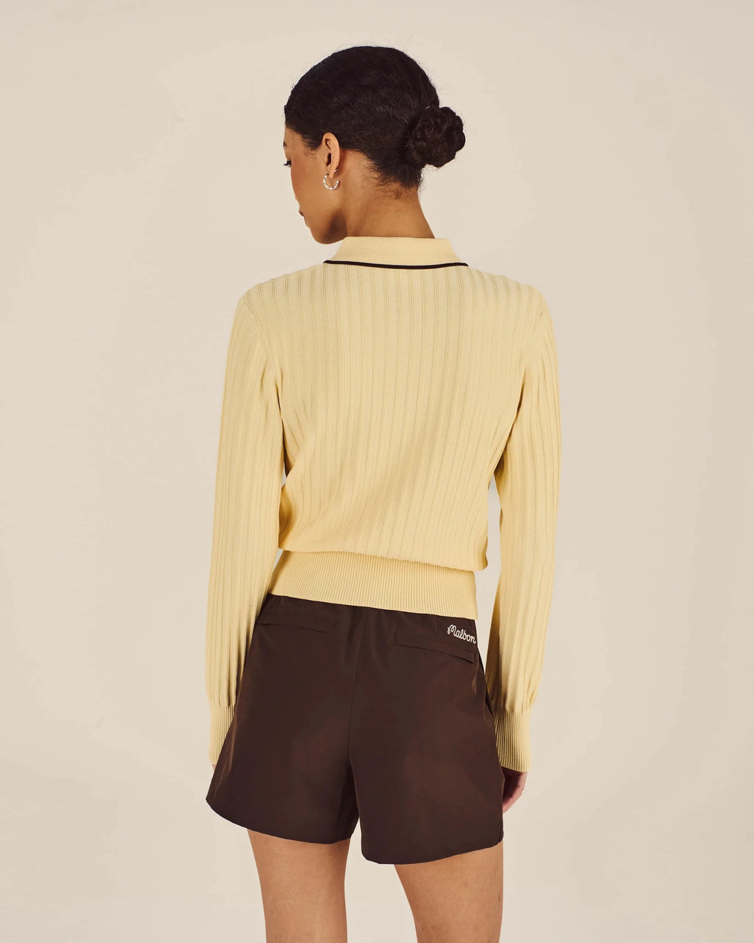 Malbon - Selma Polo Light Yellow - Kalifornia Jean Bar